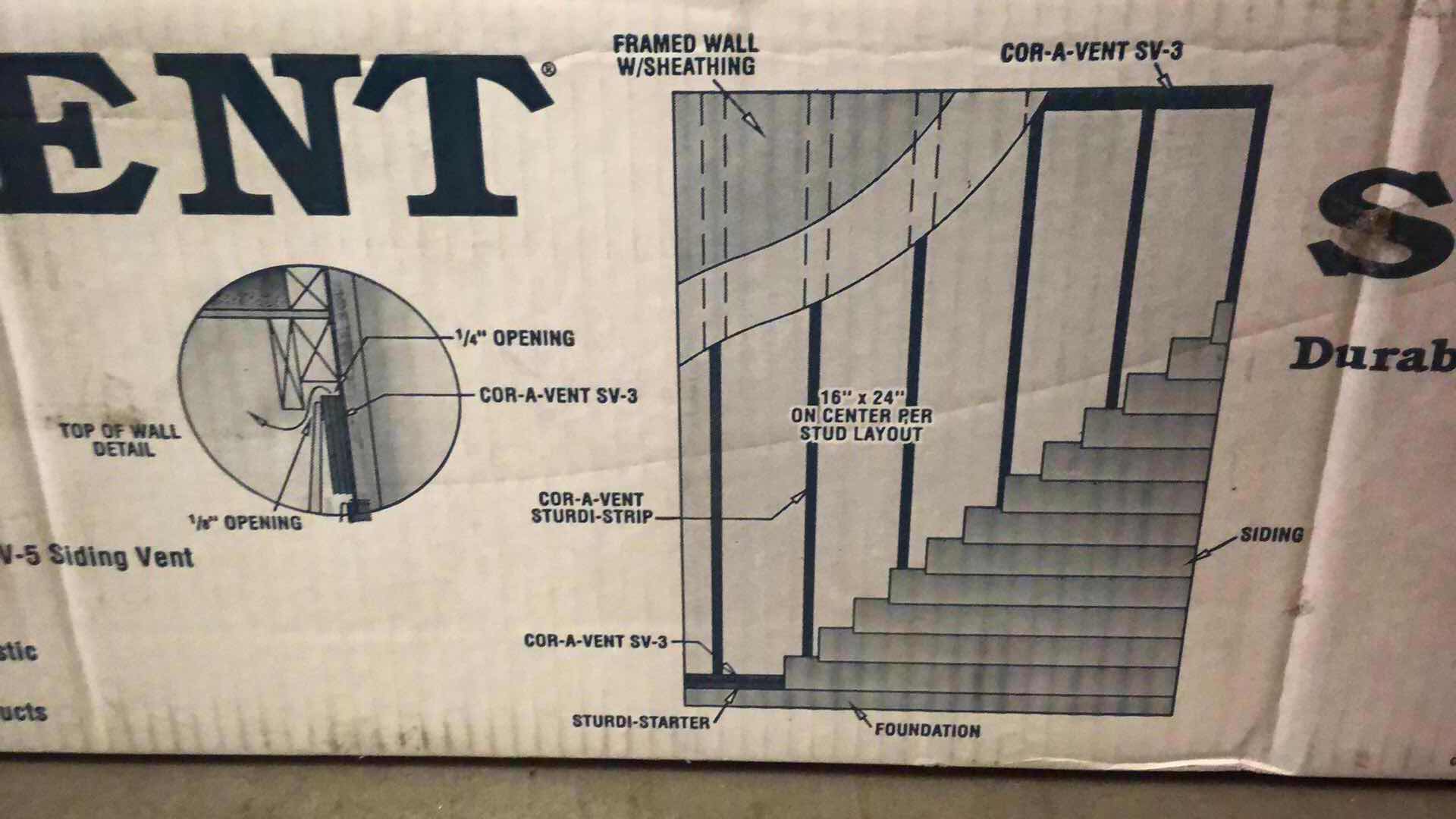 Photo 1 of NEW CORAVENT STURDISTRIPS 112PCS