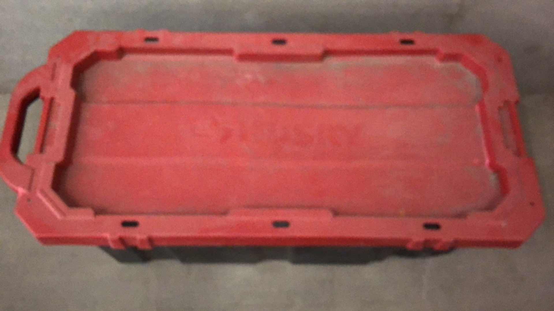 Photo 3 of HUSKY 45GAL LATCH AND STACK TOTE WITH WHEELS