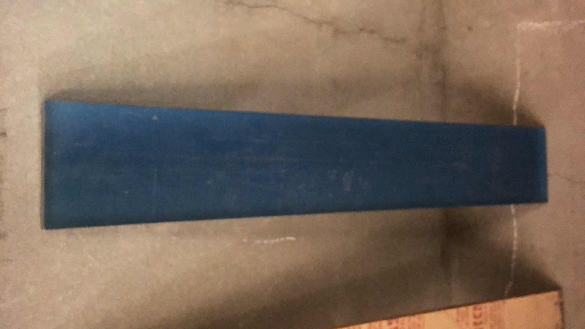 Photo 1 of 10 PIECES OF 0.75” THICK PLEXIGLASS 6” X H38” CLEAR AND BLUE