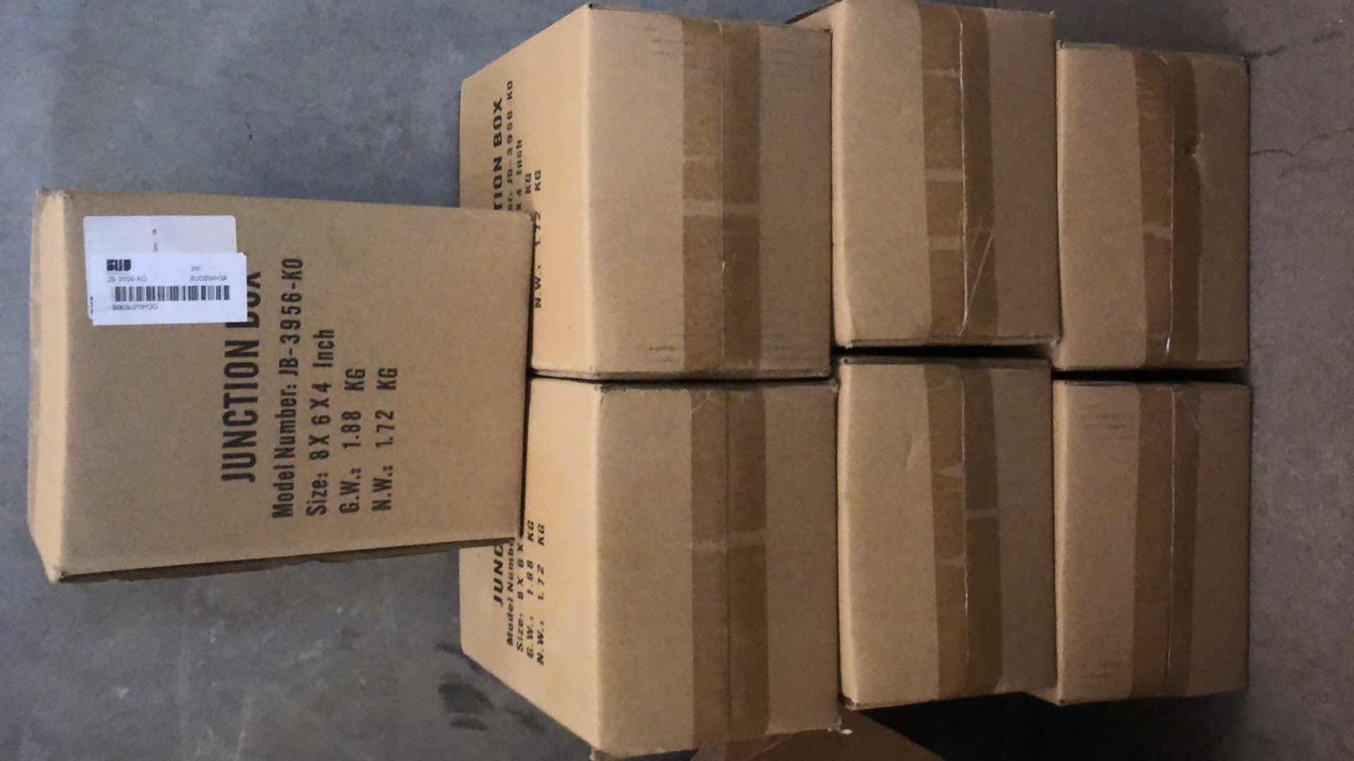 Photo 1 of ASSORTMENT OF PLASTIC AND METAL JUNCTION BOXES VARIOUS SIZES