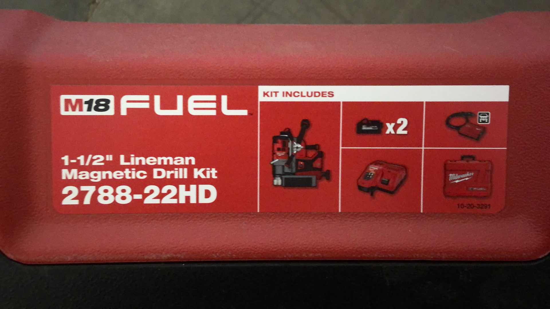 Photo 2 of MILWAUKEE TOOL CASE FOR 1-1/2” LINEMAN MAGNETIC DRILL KIT 2788-22HD