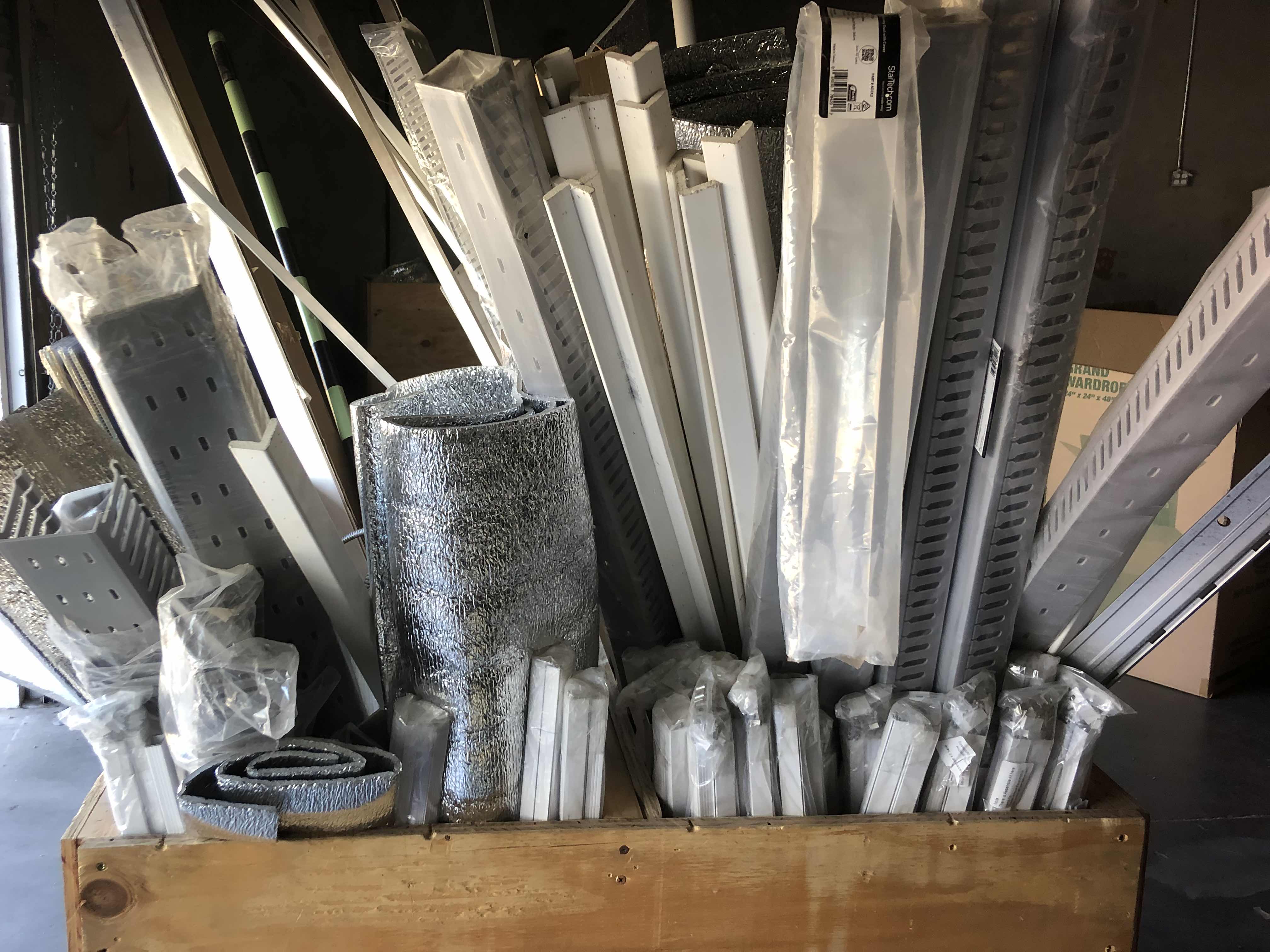 Photo 1 of ASSORTED SCRAP METAL, PVP PIPE, COPPER ETC CRATE INCLUDED