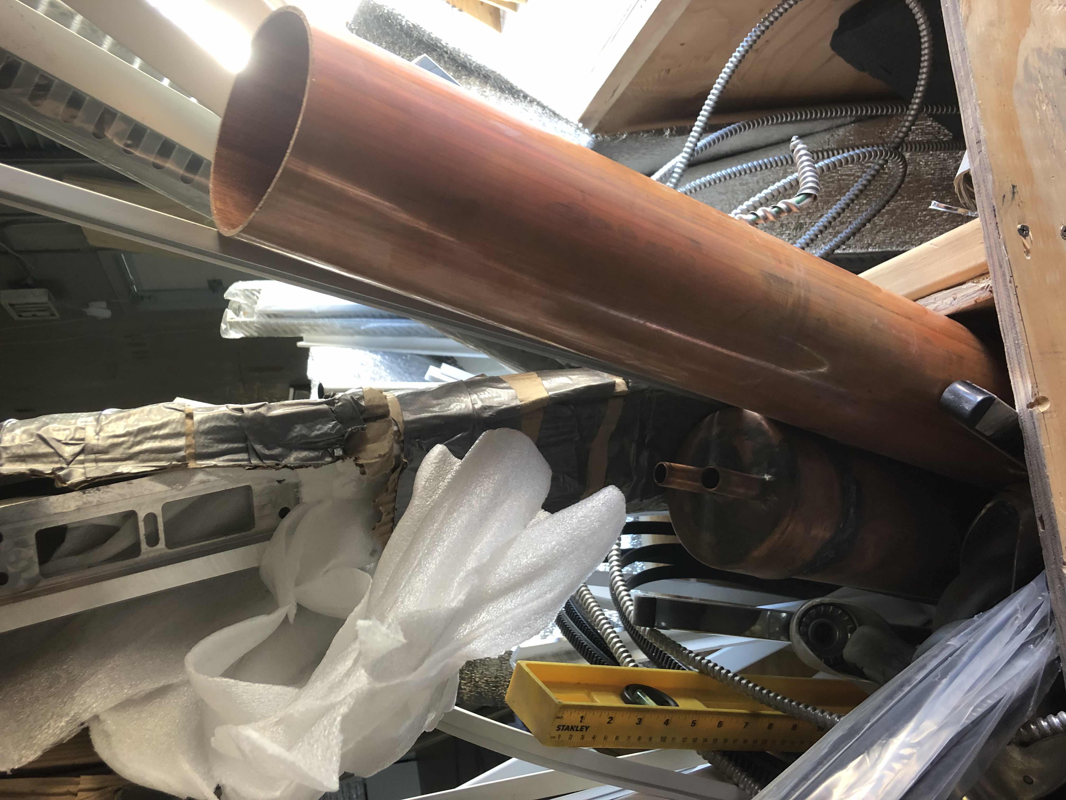 Photo 1 of ASSORTED SCRAP METAL, PVP PIPE, COPPER ETC CRATE INCLUDED