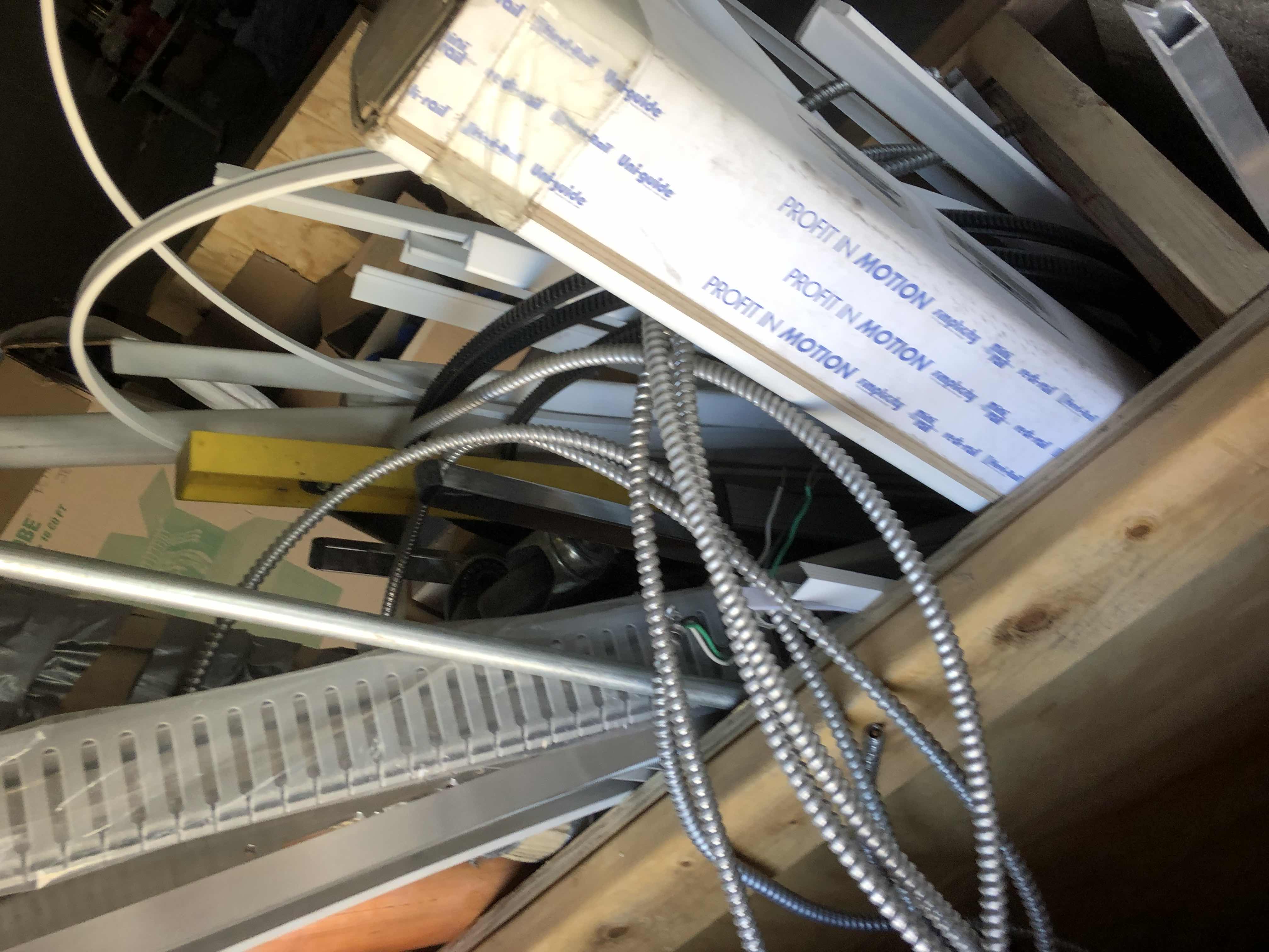 Photo 1 of ASSORTED SCRAP METAL, PVP PIPE, COPPER ETC CRATE INCLUDED