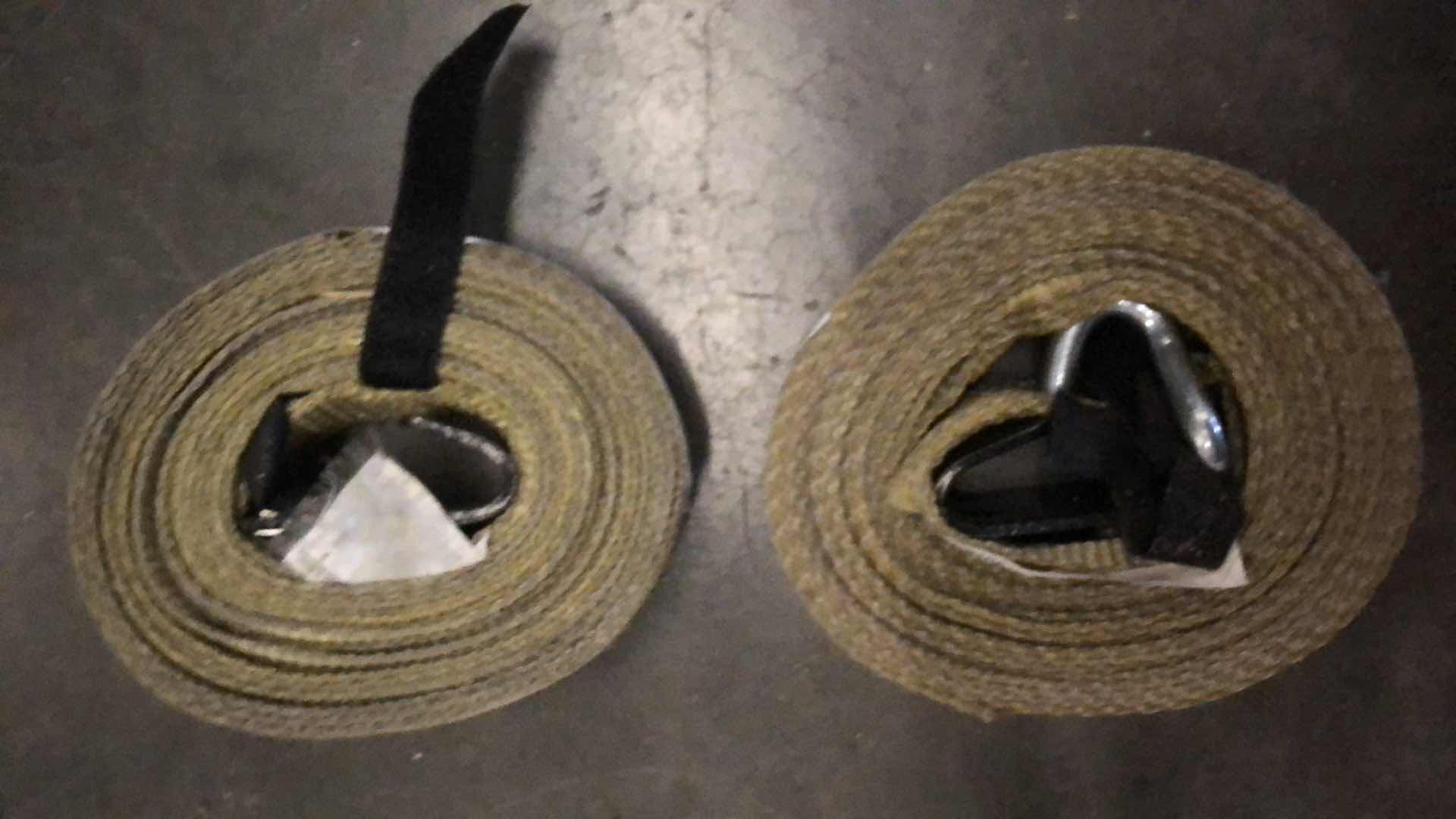 Photo 1 of HUSKY HEAVY DUTY RATCHET STRAPS (2)