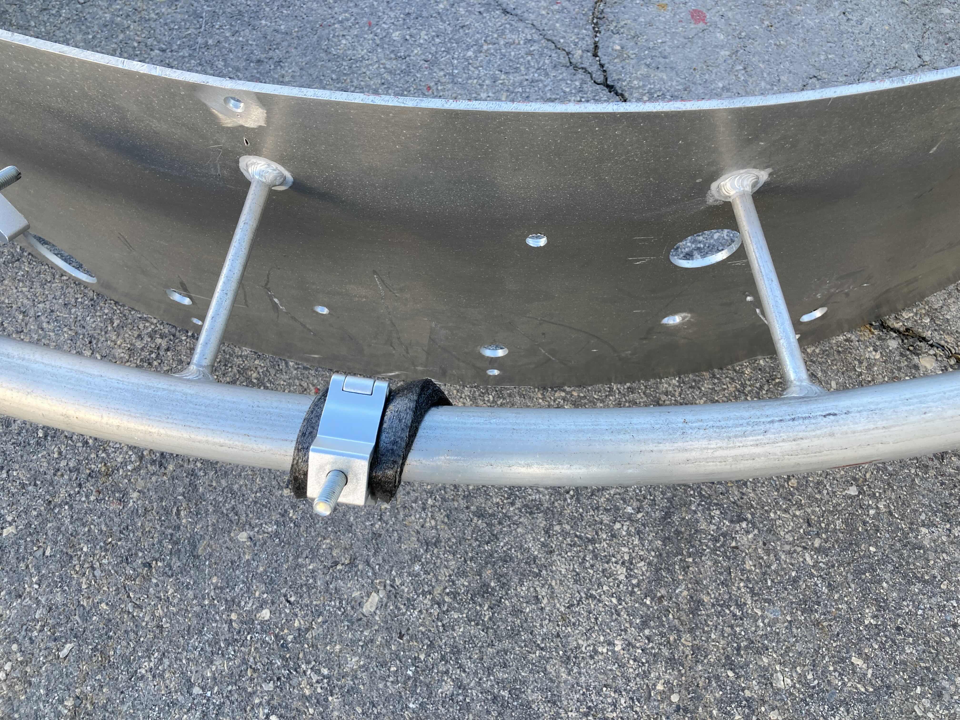 Photo 1 of CUSTOM STAGE CEILING MOUNTED STEEL & ALUMINUM LIGHT RACK 90” X 16”