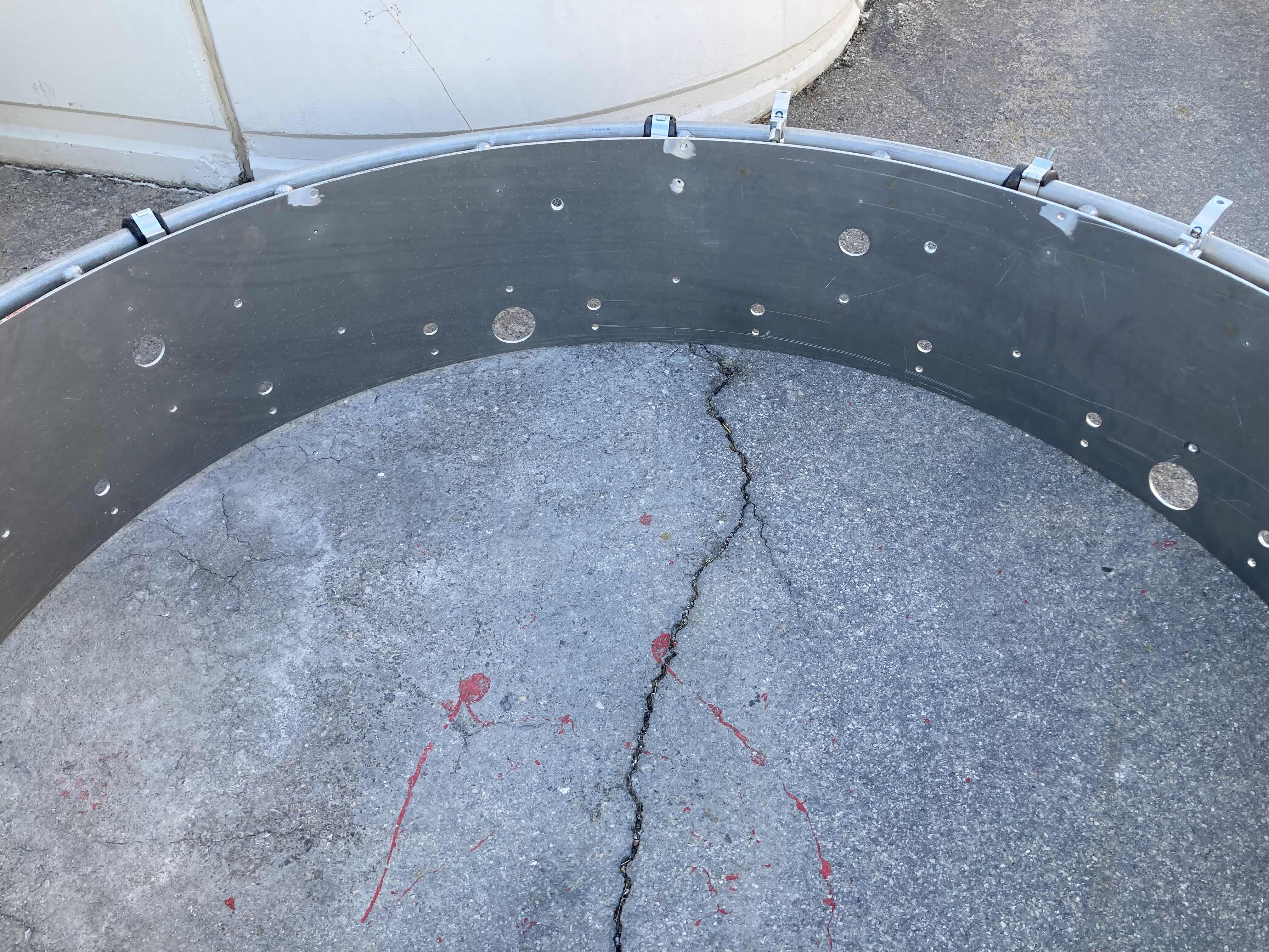 Photo 1 of CUSTOM STAGE CEILING MOUNTED STEEL & ALUMINUM LIGHT RACK 90” X 16”