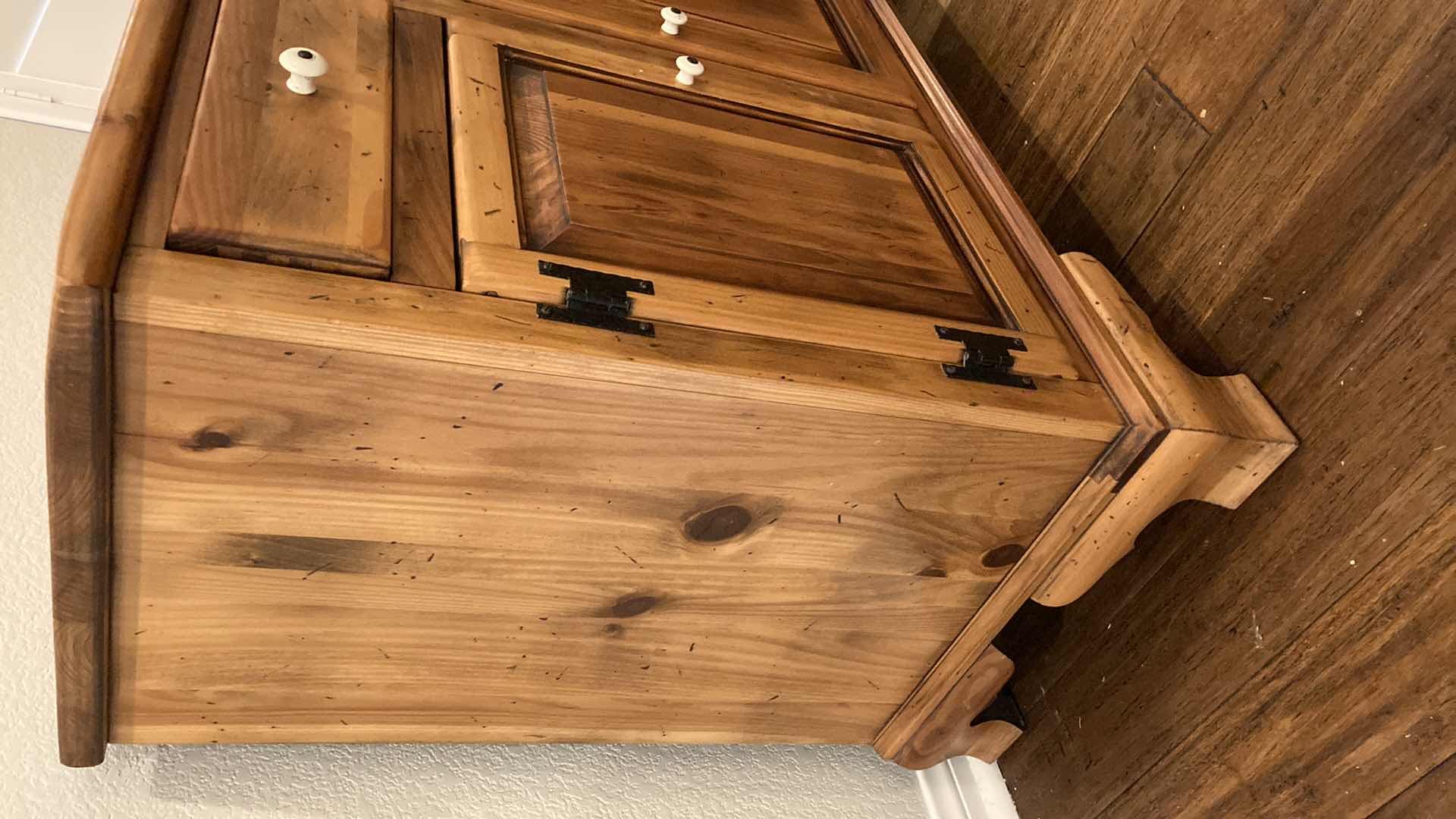 Photo 1 of ETHAN ALLEN 3 DRAWER PINE SIDEBOARD 49.5” X 19” H33”