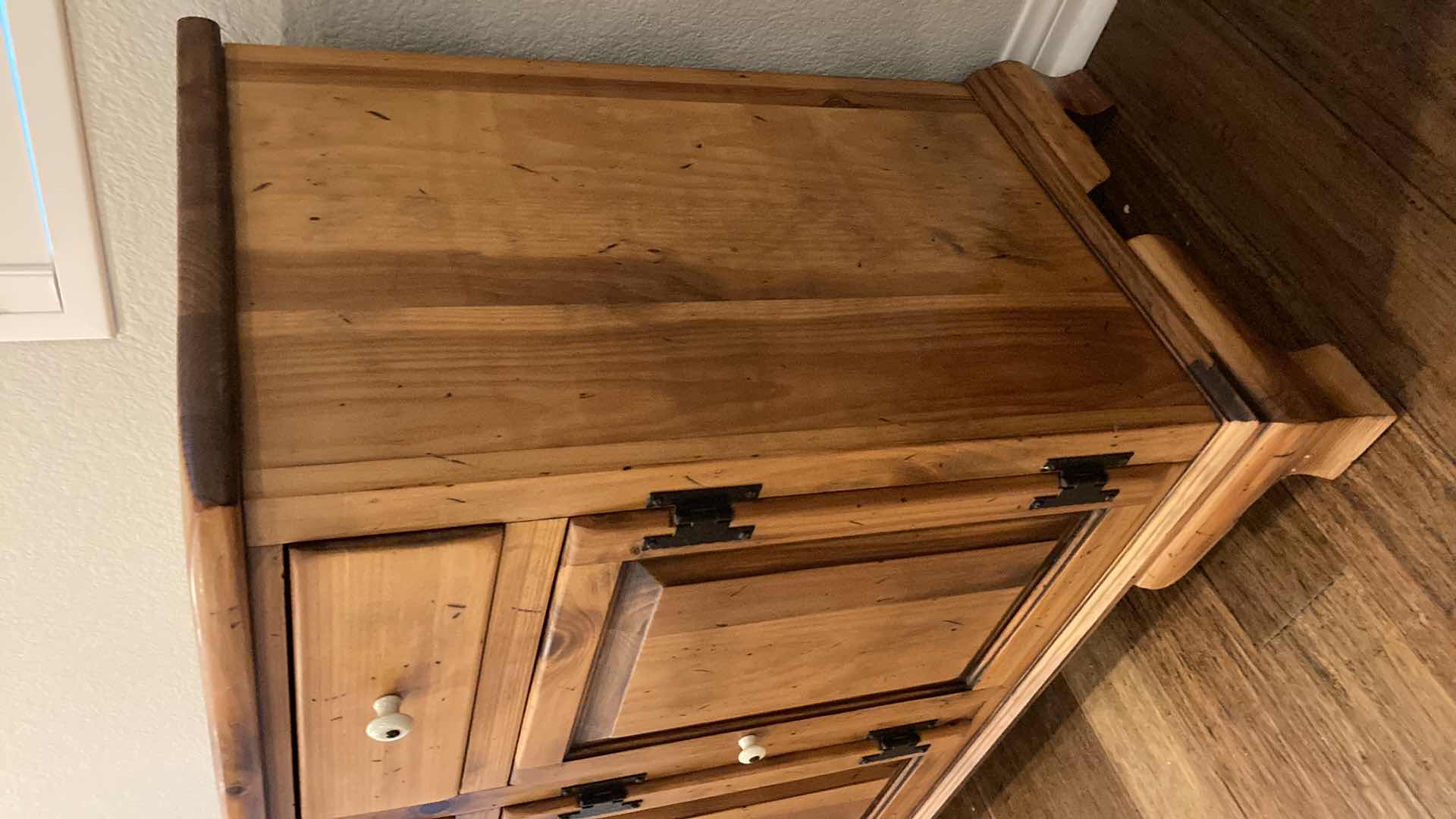 Photo 1 of ETHAN ALLEN 3 DRAWER PINE SIDEBOARD 49.5” X 19” H33”