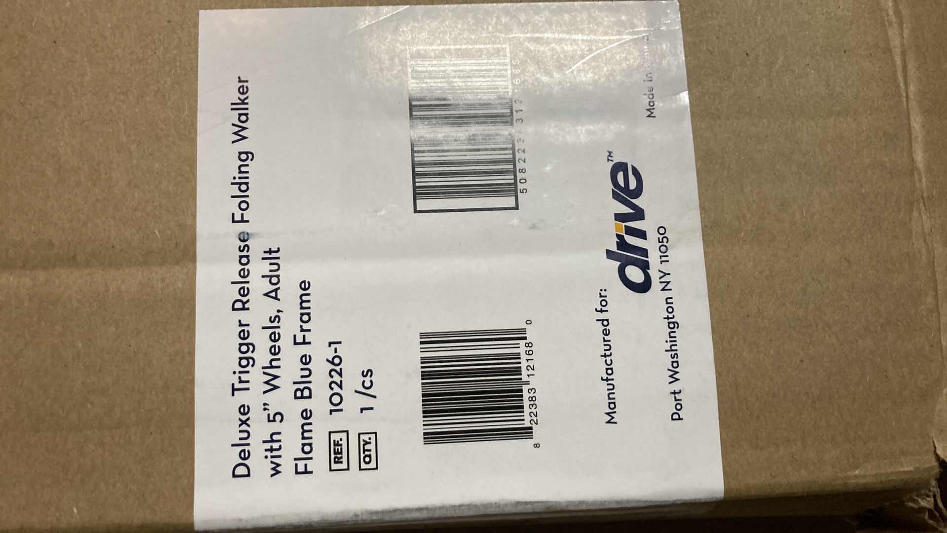 Photo 9 of DRIVE DELUXE TRIGGER RELEASE BLUE FLAME 350LB CAP FOLDING WALKER W ATTACHMENTS