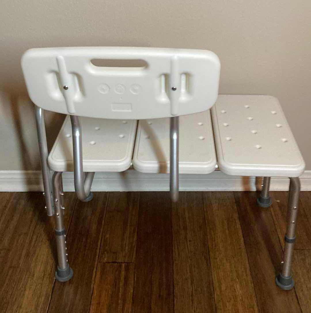 Photo 1 of DELUXE SHOWER CHAIR 300LB CAP 28” X 21” H33”