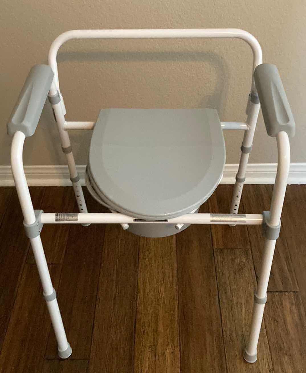 Photo 1 of GUARDIAN SENIOR PORTABLE ASSISTED TOILET 350LB CAP & CAREX ELONGATED TOILET SEAT ELEVATOR 300LB CAP