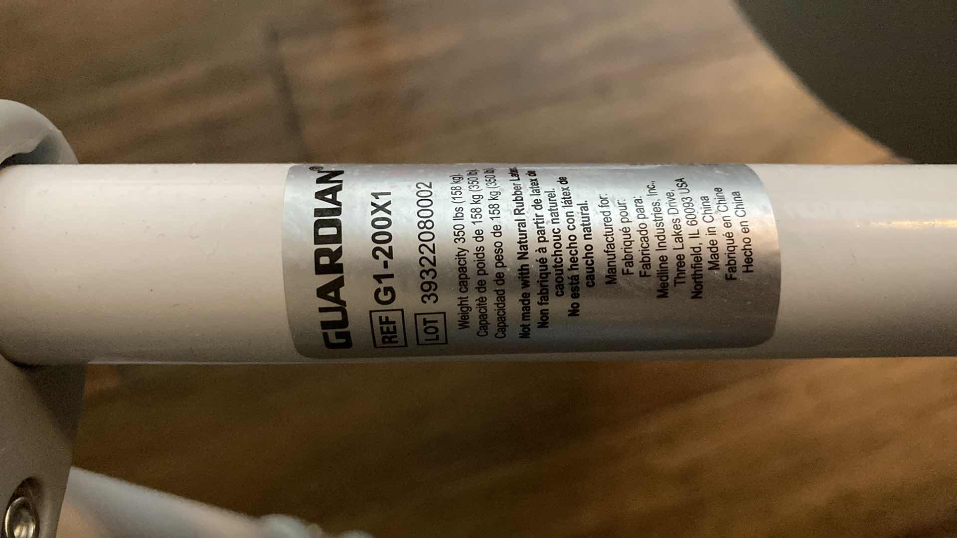 Photo 1 of GUARDIAN SENIOR PORTABLE ASSISTED TOILET 350LB CAP & CAREX ELONGATED TOILET SEAT ELEVATOR 300LB CAP