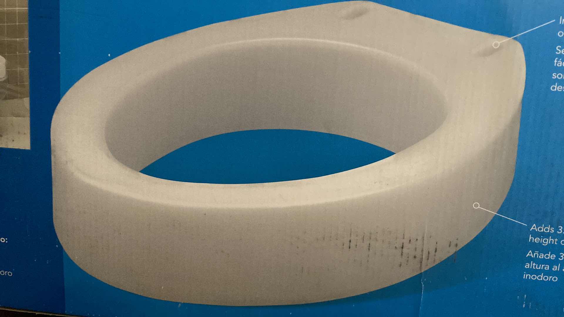 Photo 1 of GUARDIAN SENIOR PORTABLE ASSISTED TOILET 350LB CAP & CAREX ELONGATED TOILET SEAT ELEVATOR 300LB CAP