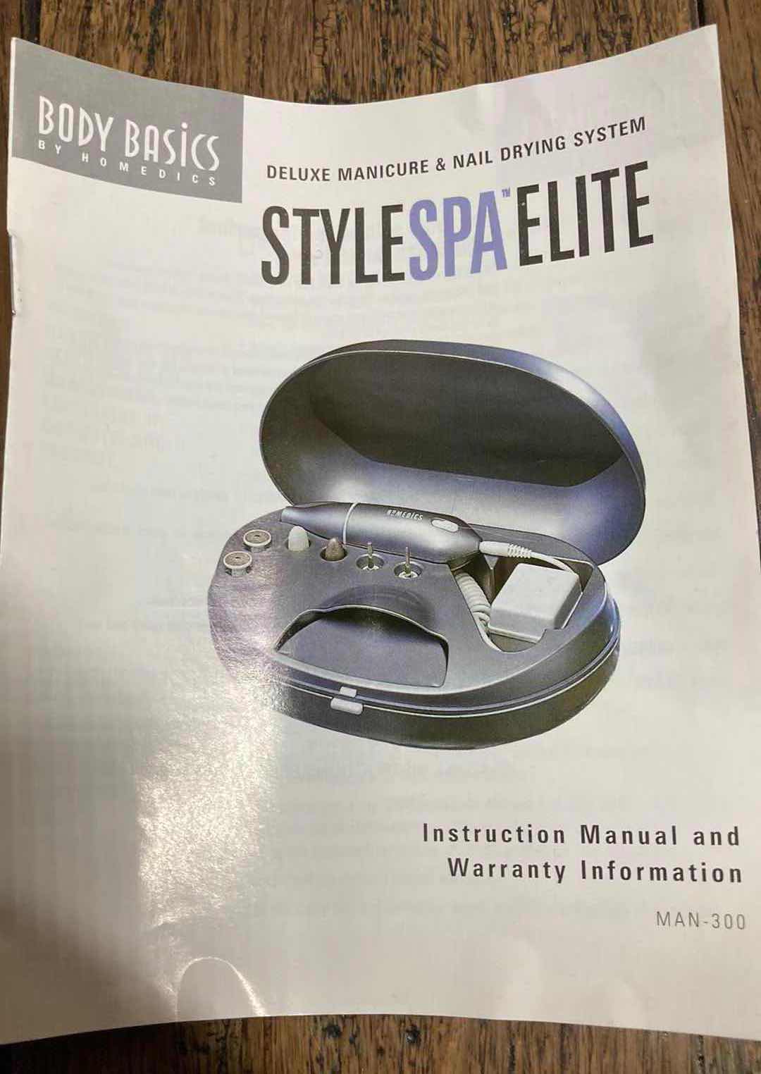 Photo 1 of HOMEDICS BODY BASICS STYLE SPA ELITE DELUXE MANICURE & NAIL DRYING SYSTEM W ATTACHMENTS & CASE