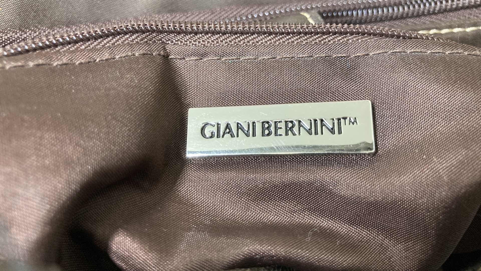 View 5 of GIANI BERNINI DARK BROWN LEATHER PURSE
