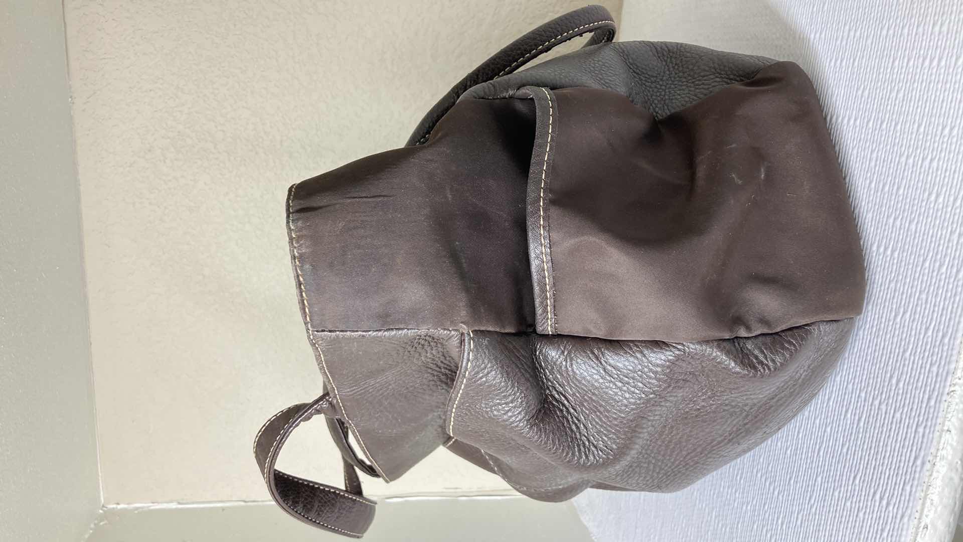 View 4 of GIANI BERNINI DARK BROWN LEATHER PURSE
