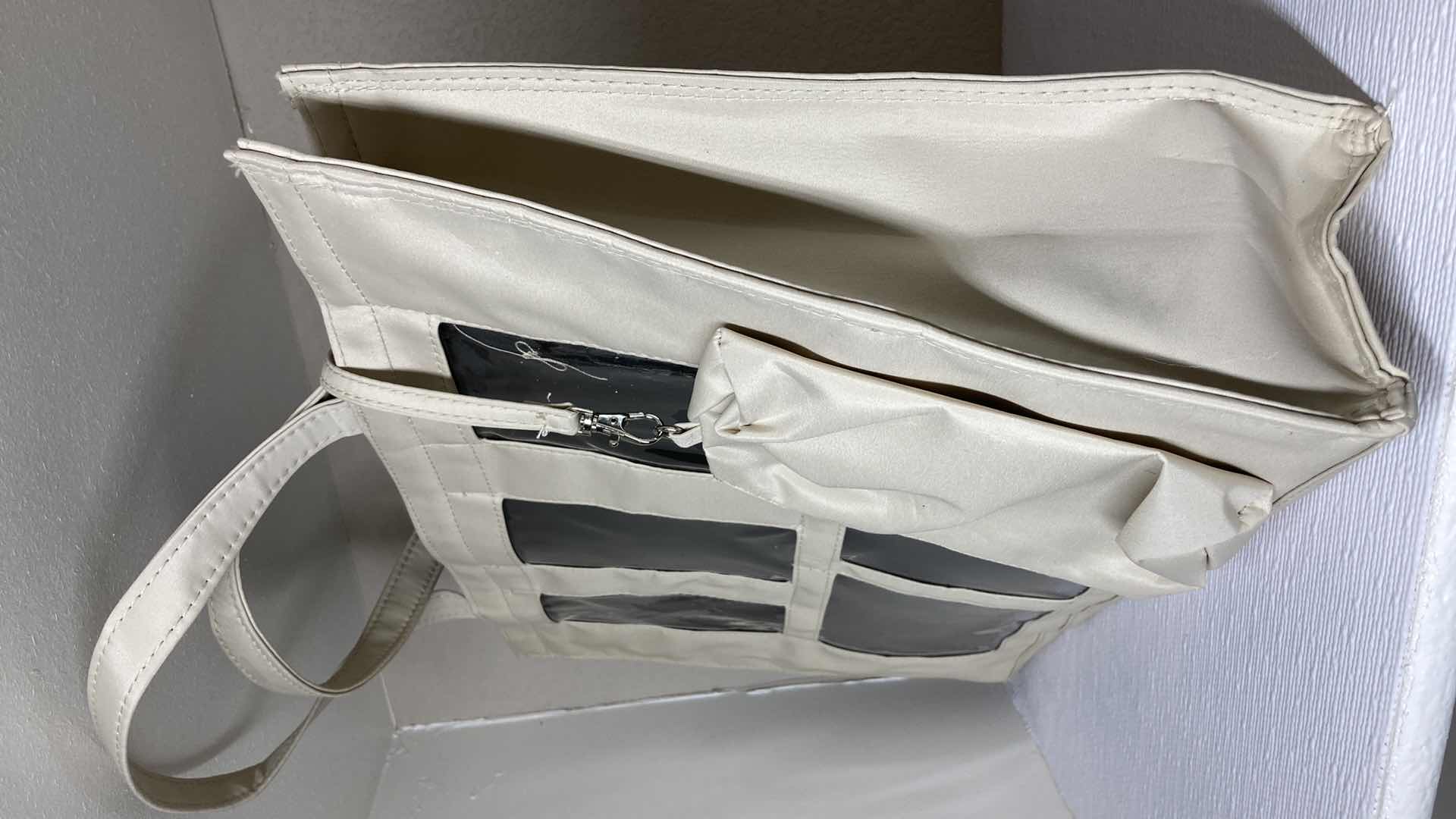 Photo 1 of BEIGE NYLON TOTE W 5 PHOTO SLOTS 18” X 12”