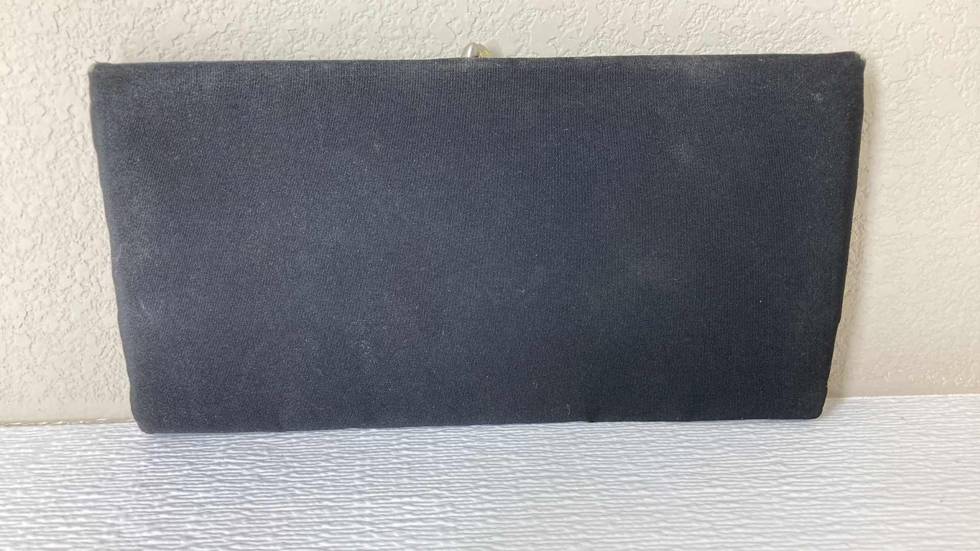 Photo 1 of DIAHANN CARROLL BLACK LEATHER PURSE & NYLON WALLET HANDBAG