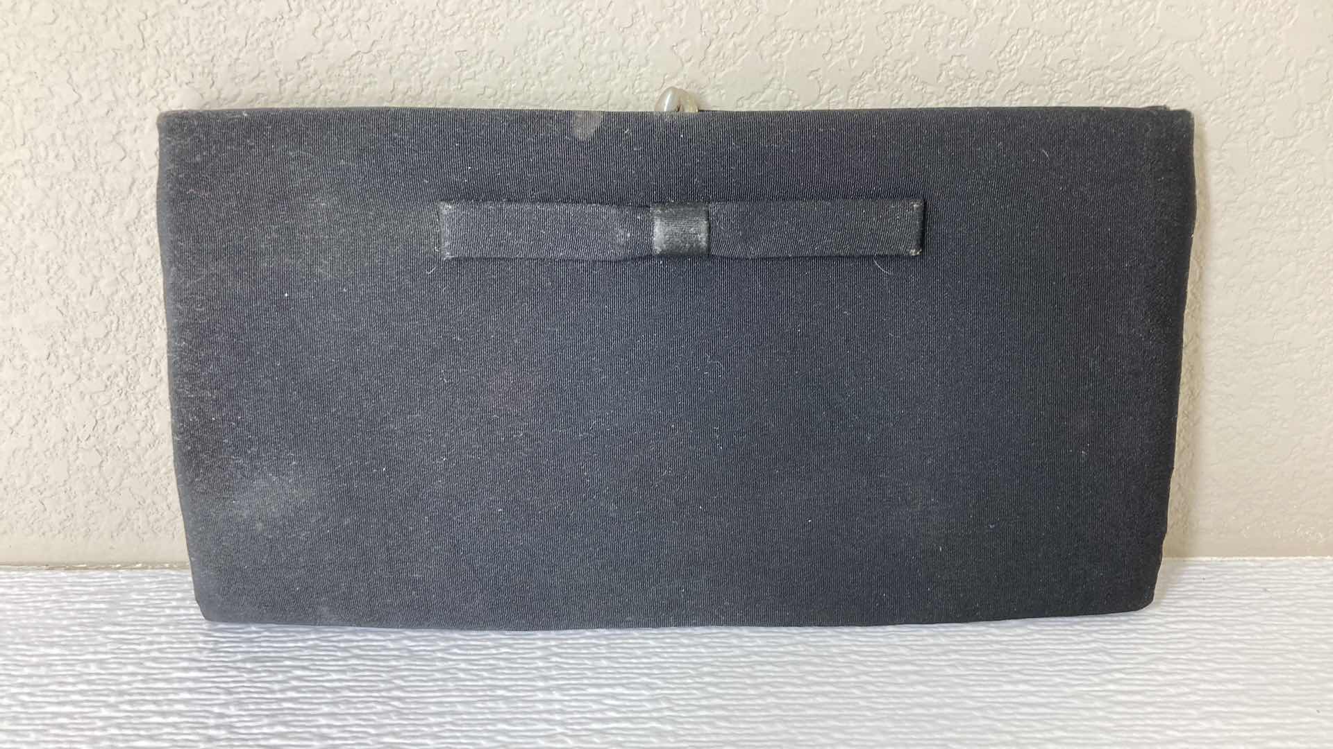 Photo 1 of DIAHANN CARROLL BLACK LEATHER PURSE & NYLON WALLET HANDBAG