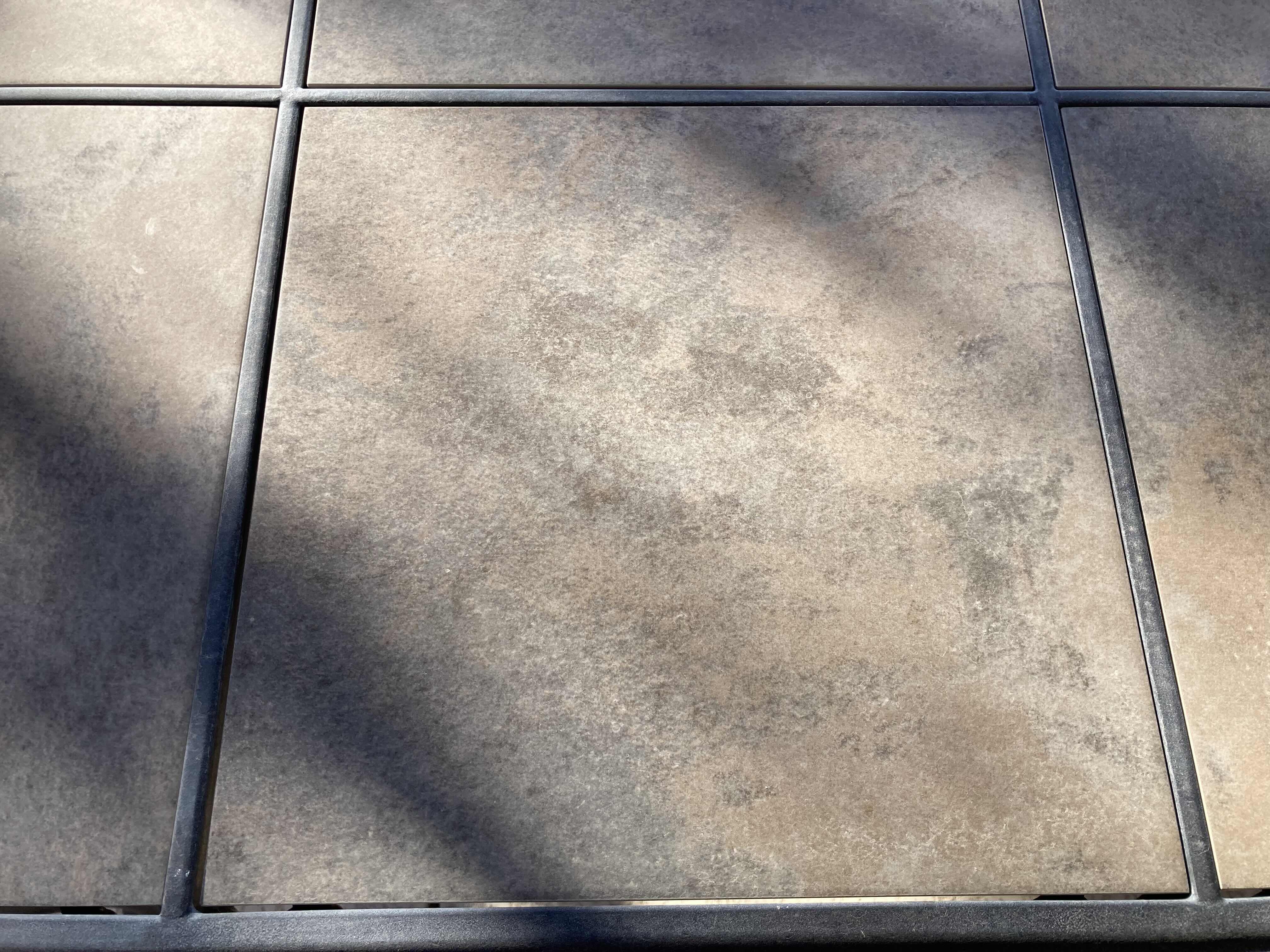 View 4 of HAMPTON BAY TILE TOP PATIO TABLE 64” X 40 H29” & 6 CHAIRS 22” X 24” H40”