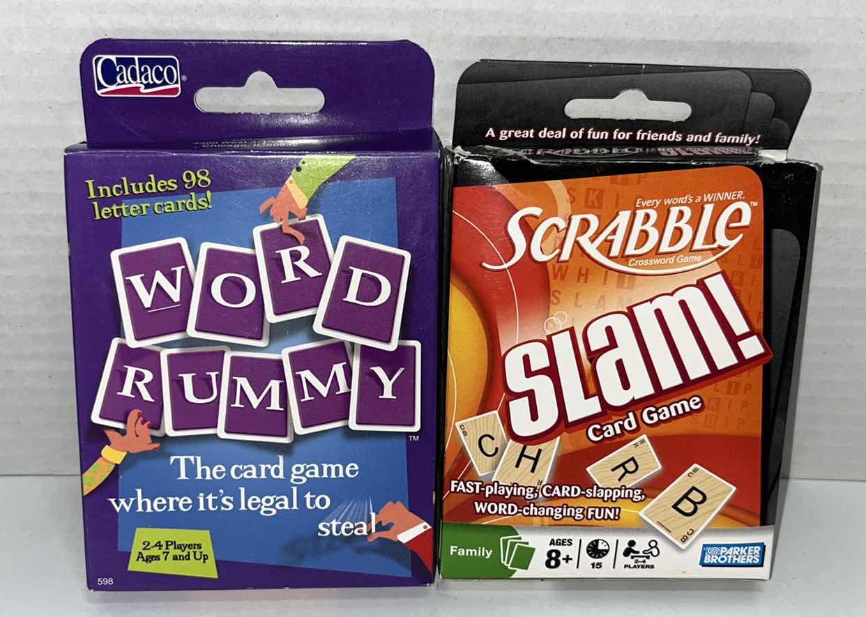 Photo 1 of CRANIUM, WORD RUMMY, SCRABBLE SLAM, SKIP-BO & LUCK PLUS CARD GAMES