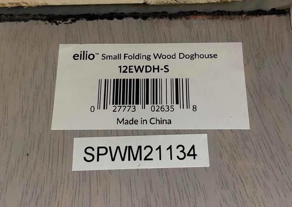 Photo 1 of EILIO SMALL FOLDING WOOD DOG HOUSE 21.25” X 33.5” H25”