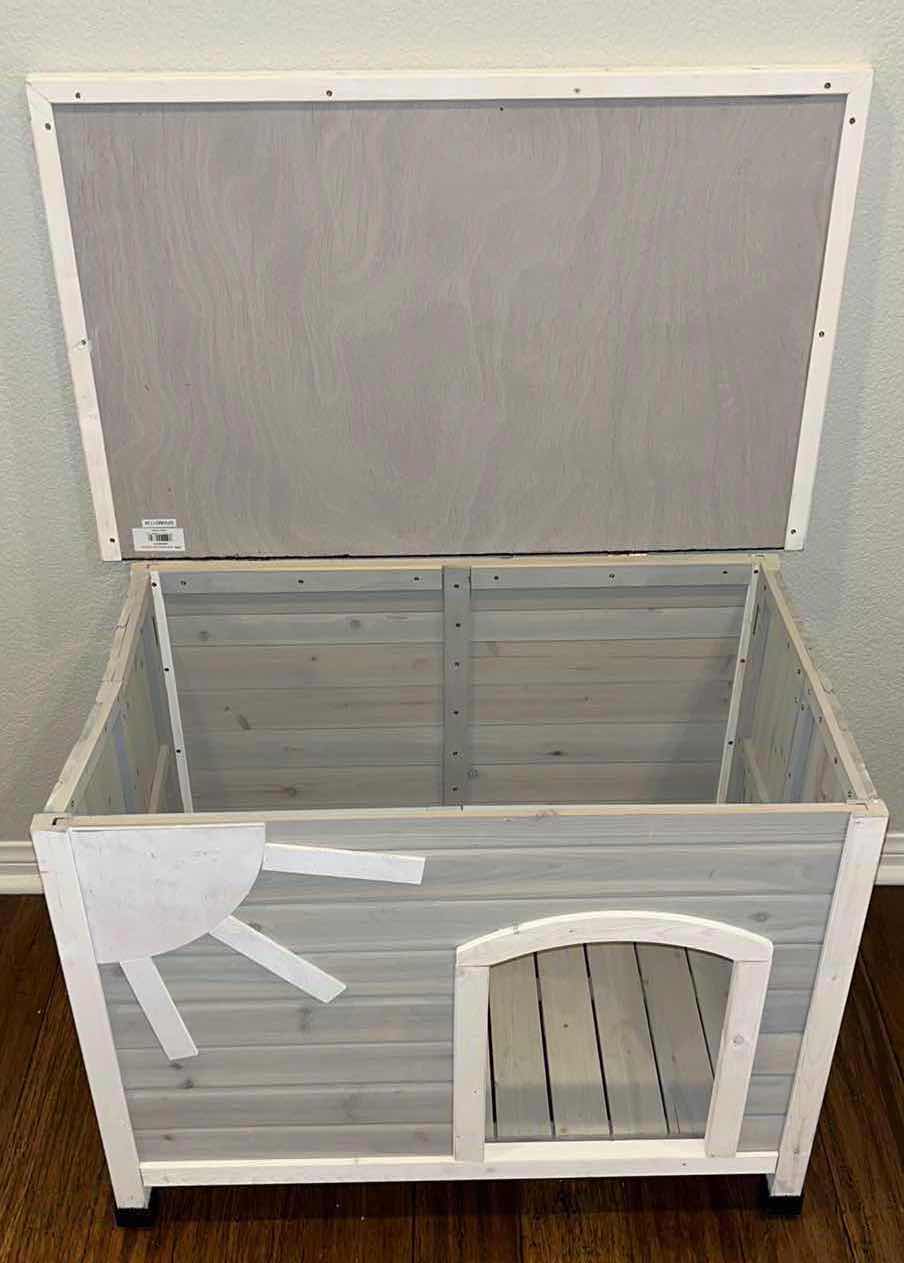 Photo 1 of EILIO SMALL FOLDING WOOD DOG HOUSE 21.25” X 33.5” H25”