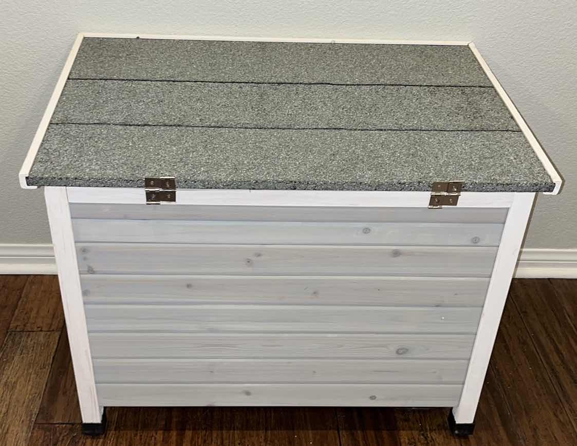 Photo 1 of EILIO SMALL FOLDING WOOD DOG HOUSE 21.25” X 33.5” H25”