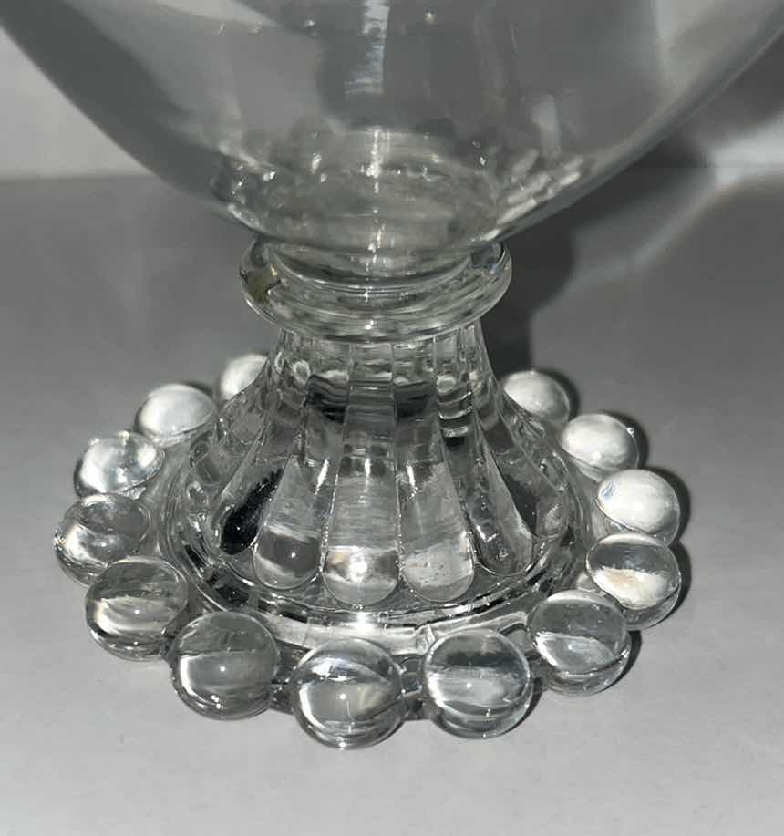 Photo 1 of CLEAR ANCHOR HOCKING BOOPIE 3.5” CANDLEWICK SHERBET DESSERT GLASSES (9)