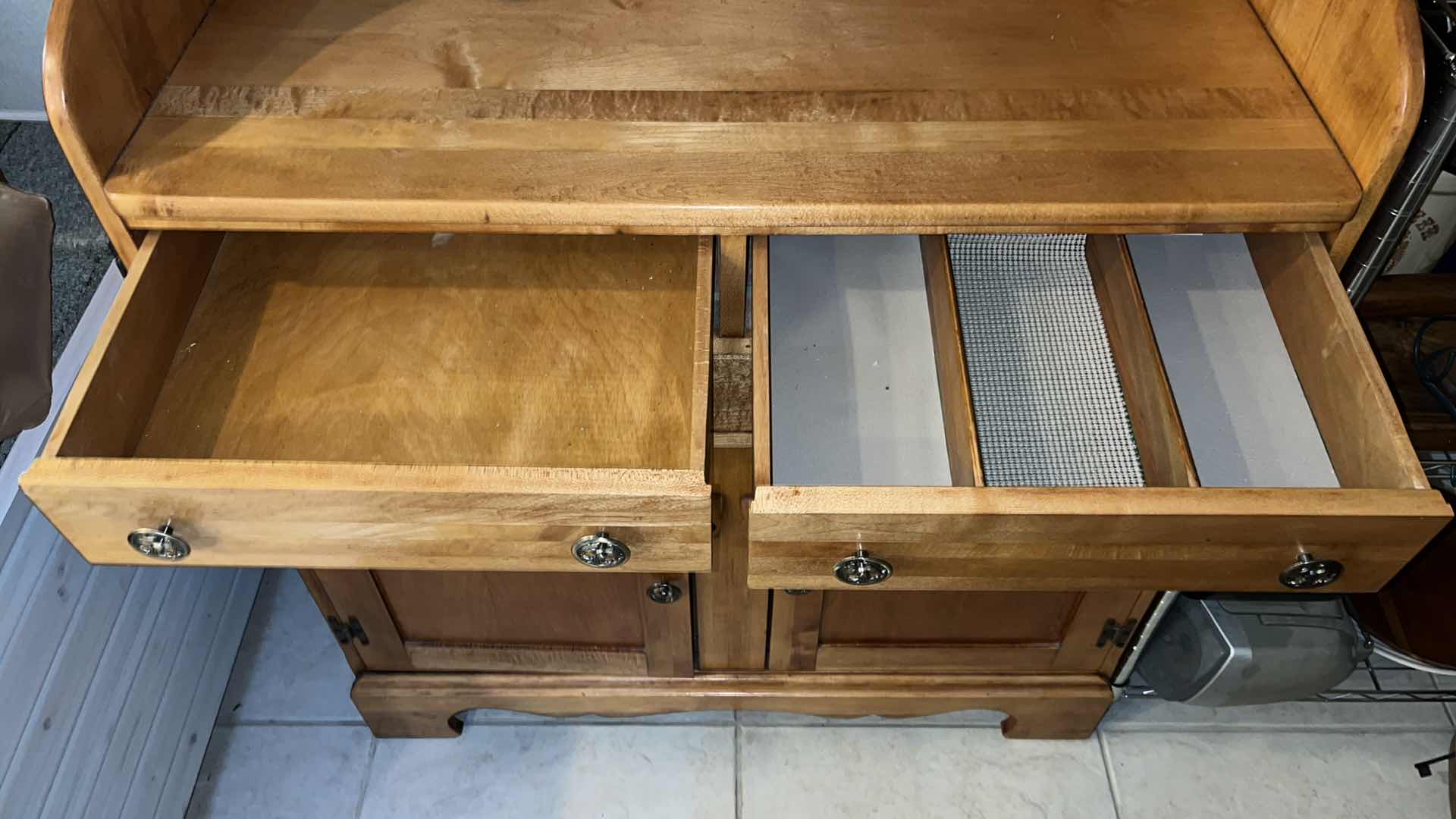 Photo 1 of ANTIQUE WOOD HUTCH 15.5” X 35” H65.5”