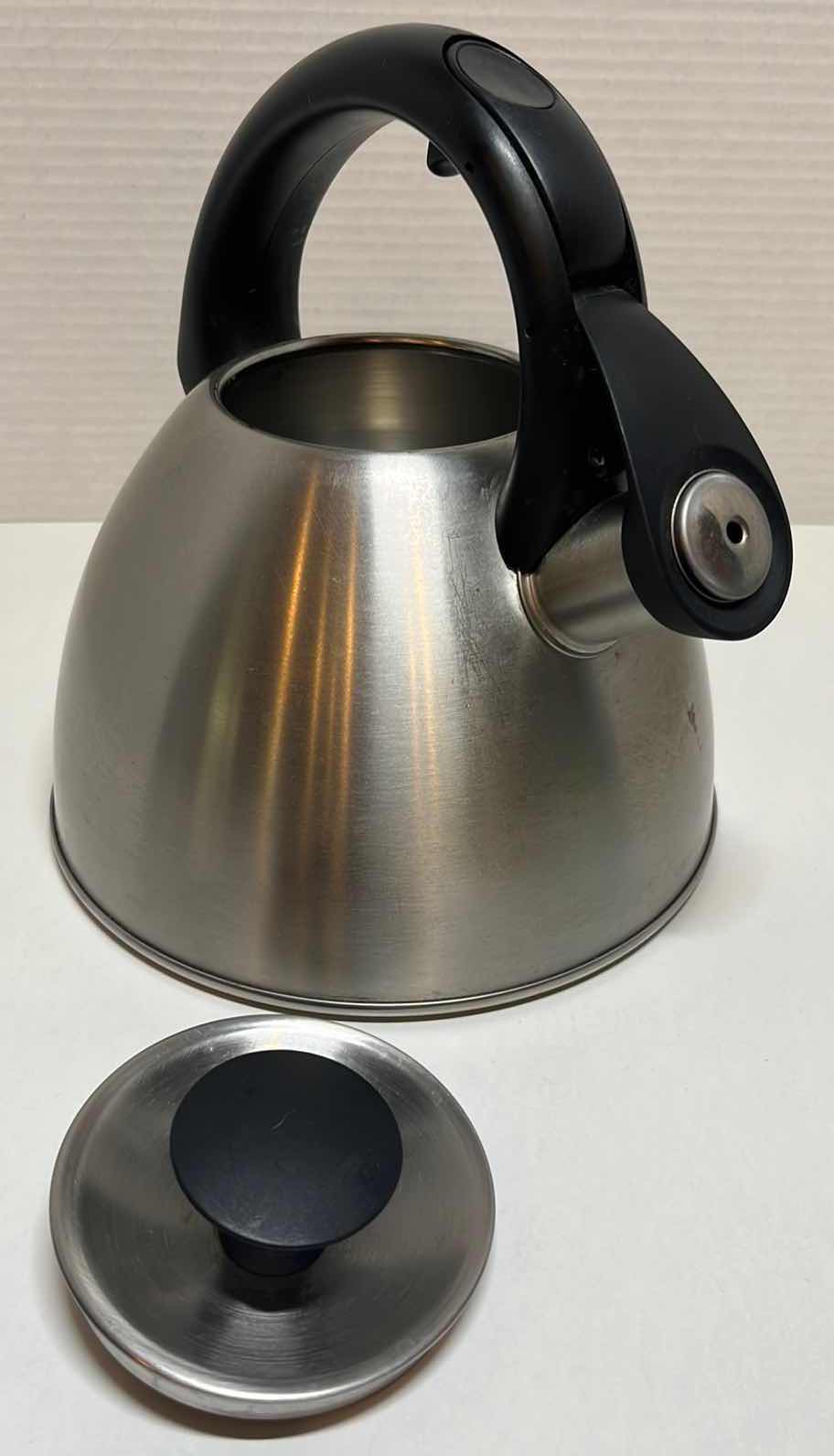 Photo 1 of CALPHALON 12” SKILLET & OXO CLICK CLICK 2.1 QT STAINLESS STEEL KETTLE POT