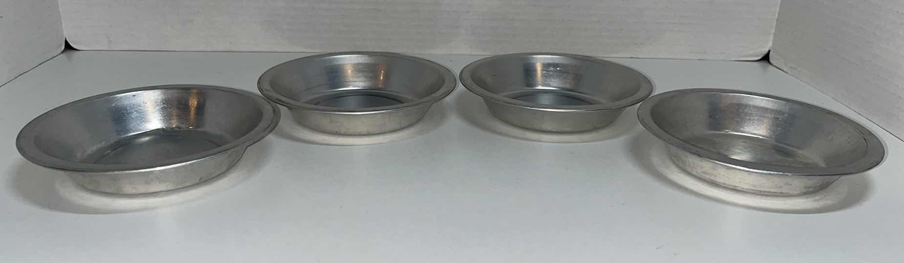 Photo 1 of ALUMINUM 12 CT MINI CUPCAKE PAN, 4.25” MINI PIE PANS (4) & WIRE COOLING RACKS (3)