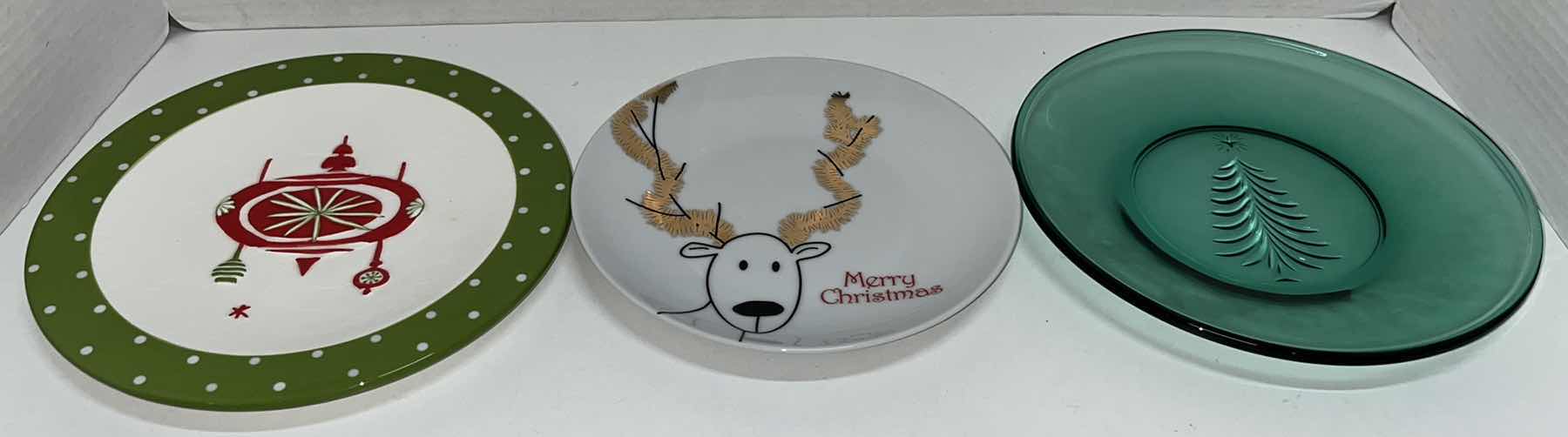 Photo 1 of ASSORTED CHRISTMAS CERAMIC/GLASS DISHES (7)