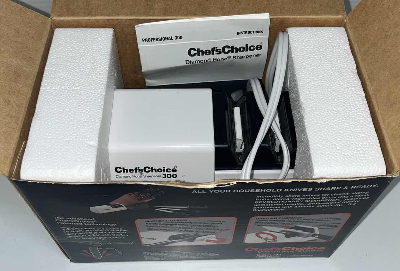 Photo 1 of CHEF’S CHOICE DIAMOND HONE KNIFE SHARPENER, MODEL 300
