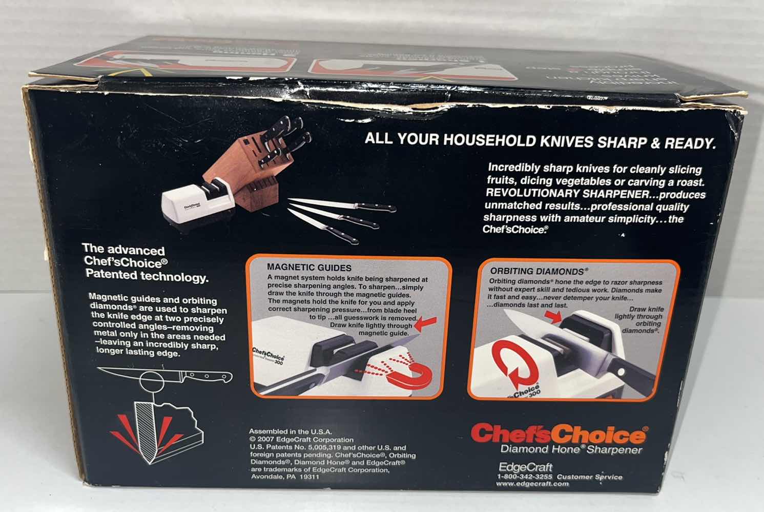 Photo 1 of CHEF’S CHOICE DIAMOND HONE KNIFE SHARPENER, MODEL 300