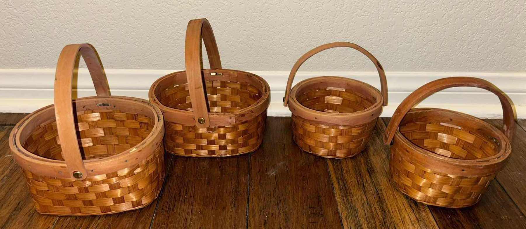 Photo 1 of ASSORTED WICKER BASKETS (6)