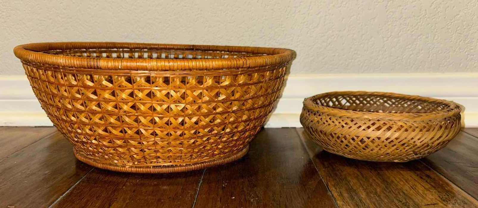 Photo 1 of ASSORTED WICKER BASKETS (6)
