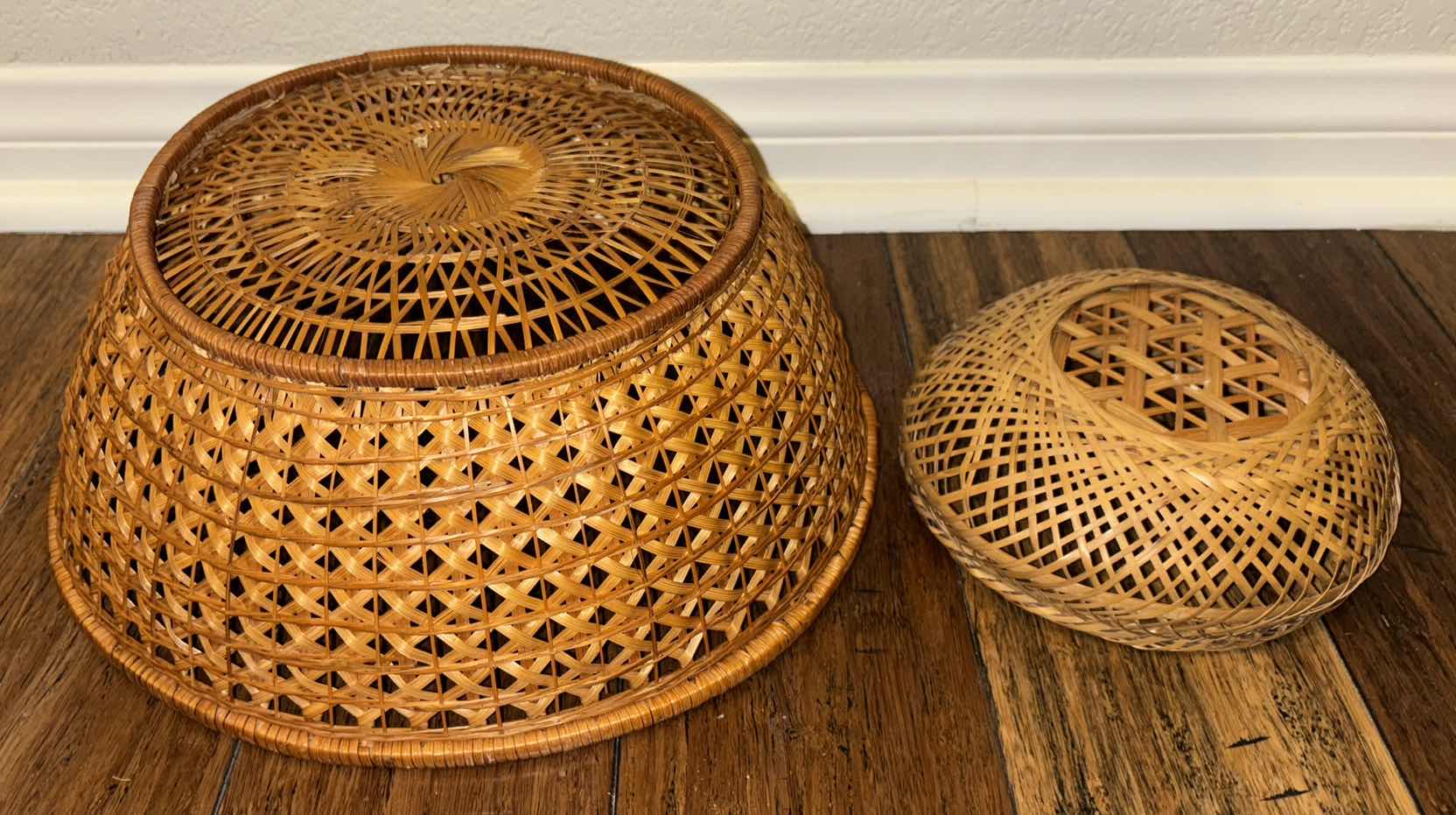 Photo 1 of ASSORTED WICKER BASKETS (6)