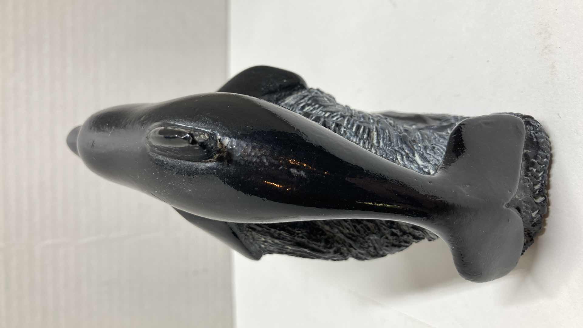 Photo 1 of AARDVARK STONE DOLPHIN FIGURINE 3.5” X 2” 4.5”