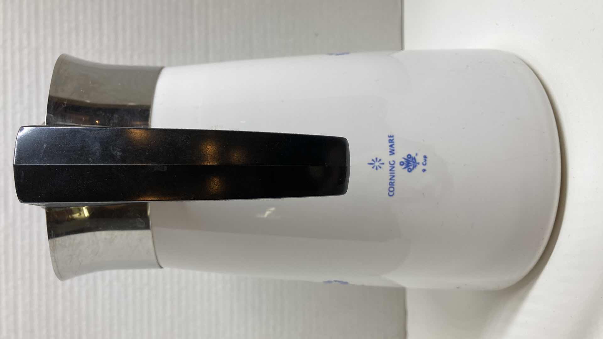 Photo 1 of CORNING WARE BLUE CORN FLOWER PERCOLATING 9 CUP BREWING POT