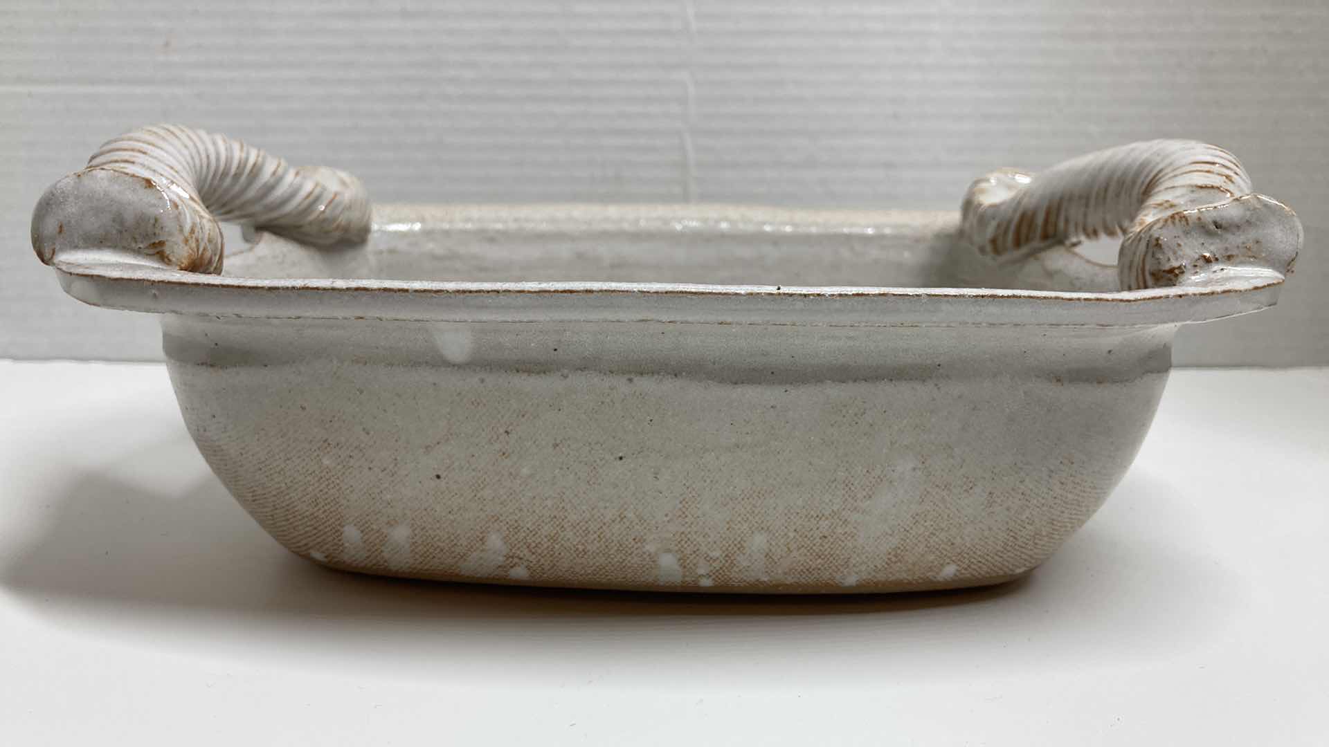 Photo 1 of DOE RIDGE POTTERY FLORAL CERAMIC SERVING BOWL 11” X 8.5” H4”