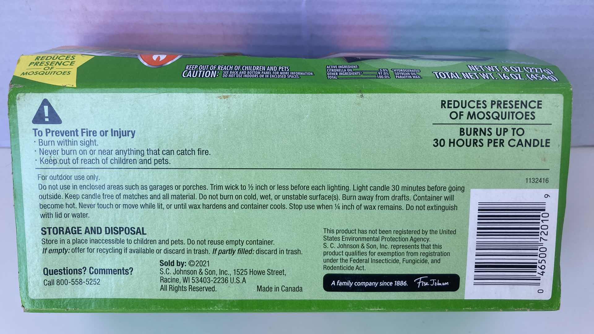 Photo 1 of NEW OFF! BACKYARD CITRONELLA CANDLES 2PACK 16OZ  (2)