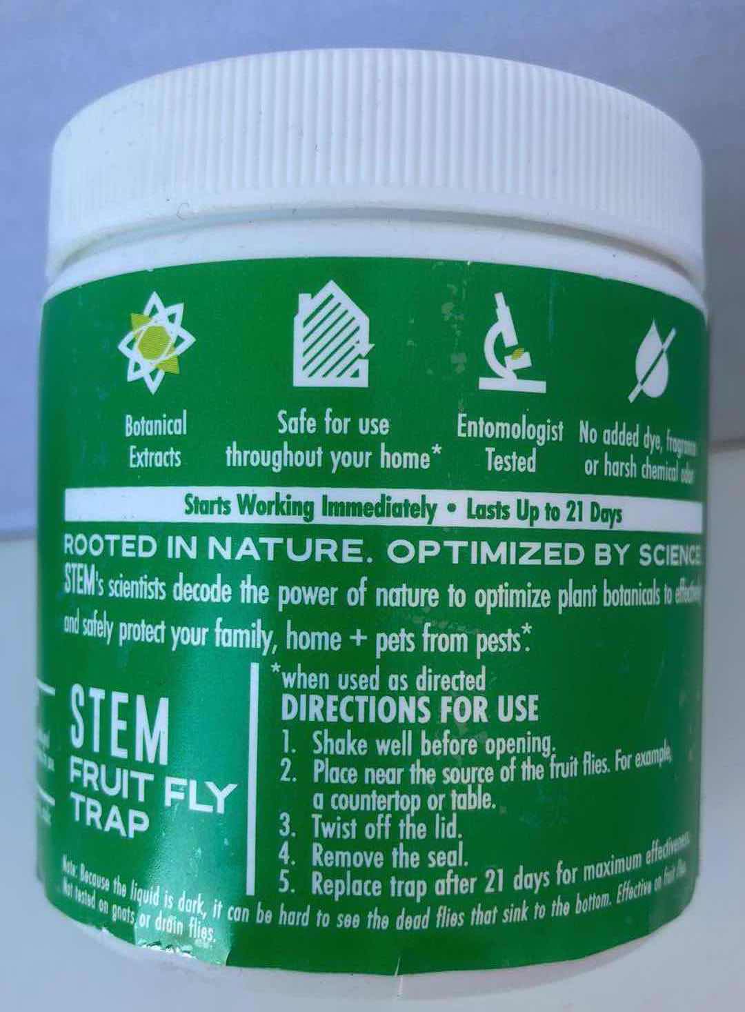 Photo 1 of NEW STEM FRUIT FLY PESTICIDE TRAP 5.4FLOZ (3)