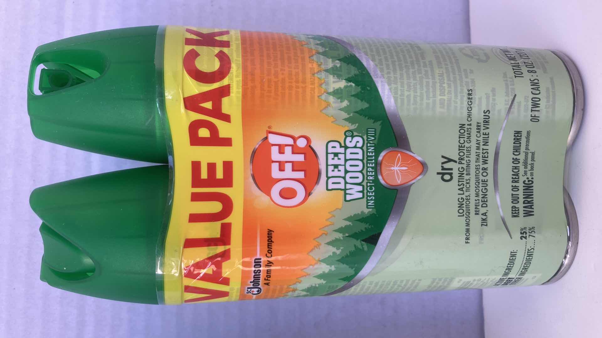 Photo 1 of NEW OFF! DEEP WOODS INSECT REPELLENT SPRAY 2PACK 8OZ (3)