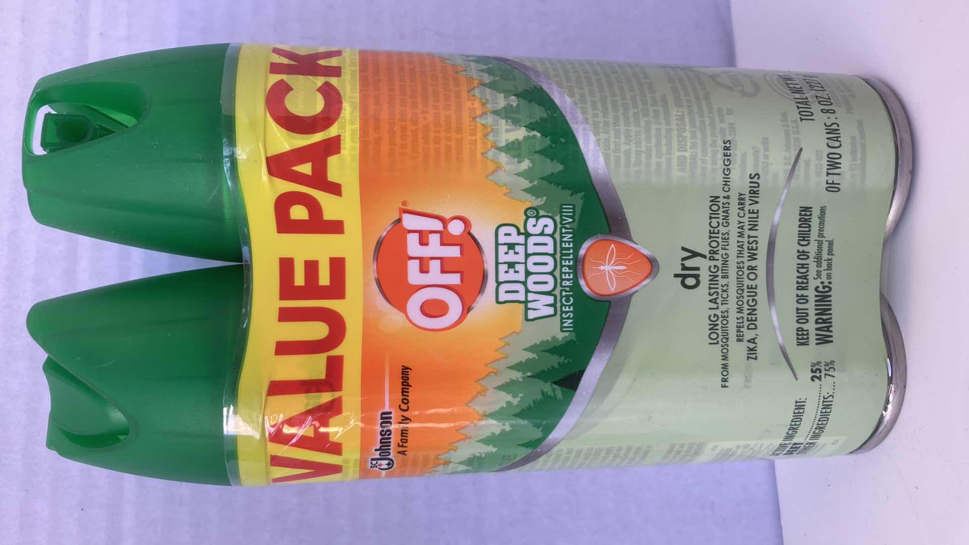 Photo 1 of NEW OFF! DEEP WOODS INSECT REPELLENT SPRAY 2PACK 8OZ (2)