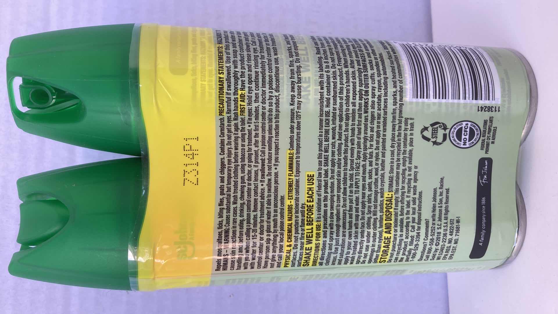 Photo 1 of NEW OFF! DEEP WOODS INSECT REPELLENT SPRAY 2PACK 8OZ (2)