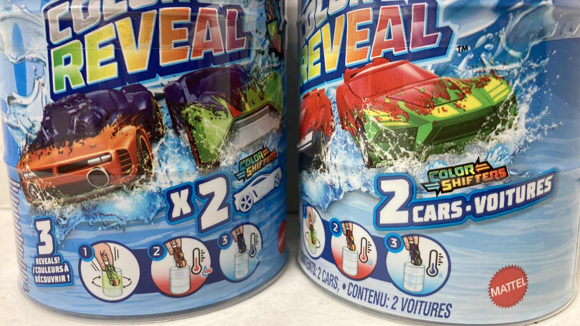 Photo 1 of NEW HOT WHEELS COLOR REVEAL CARS 2PACK (5)