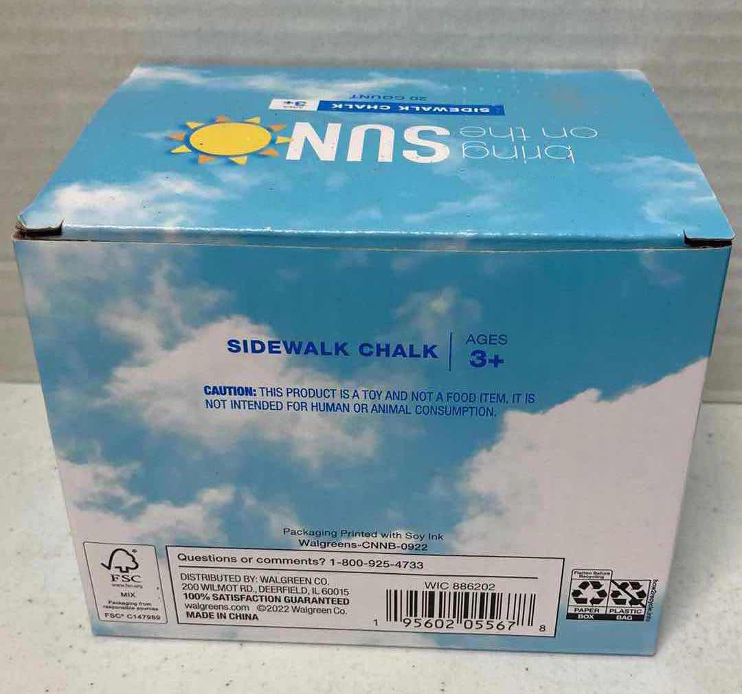 Photo 1 of NEW BRING ON THE SUN SIDEWALK CHALK 20CT (5)