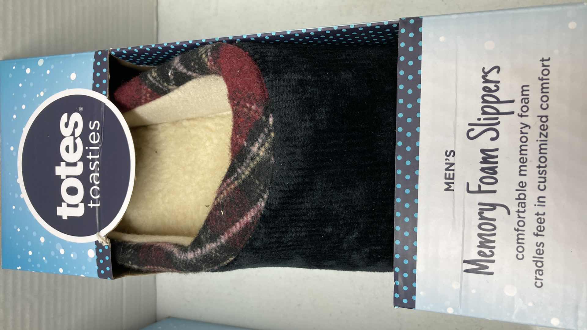 Photo 1 of NEW TOTES TOASTIES MEMORY FOAM SLIPPERS MENS SIZE XL 11-12 (2)